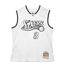 Mitchell & Ness 76ers NBA Cream Swingman Jersey 1997 Allen Iverson 2XL / Off White