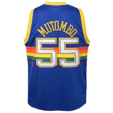 NBA Youth Swingman Jersey Road Denver Nuggets Dikembe Mutombo