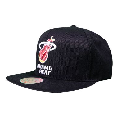 NBA Wool Solid Snapback Cap Miami Heat