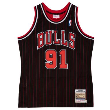 Authentic Dennis Rodman Chicago Bulls 1995-96 Jersey