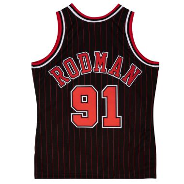 Authentic Dennis Rodman Chicago Bulls 1995-96 Jersey