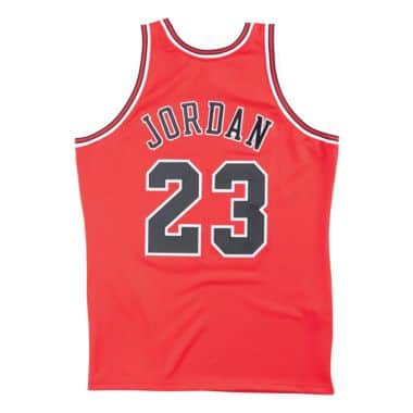 Authentic Jersey Chicago Bulls Road Finals 1995-96 Michael Jordan