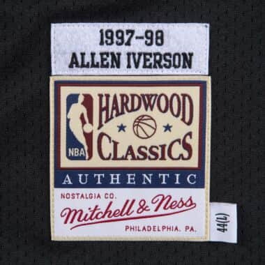 Authentic Allen Iverson Philadelphia 76ers Road 1997-98 Jersey