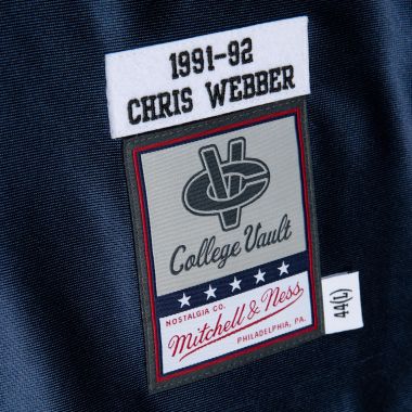Authentic Chris Webber University Of Michigan Road 1991 Jersey