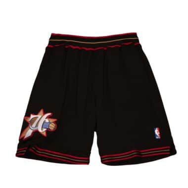 Authentic Philadelphia 76ers Road 1997-98 Shorts