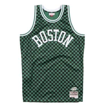 Checkered Swingman Jersey Boston Celtics