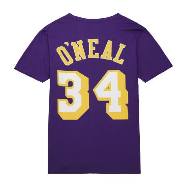 Name & Number Tee Los Angeles Lakers Shaquille O'Neal