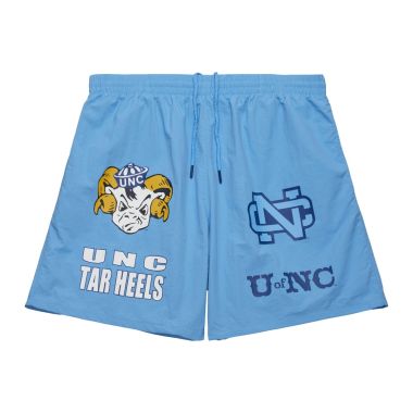 NCAA Multi Hit Nylon Shorts University Of North Carolina