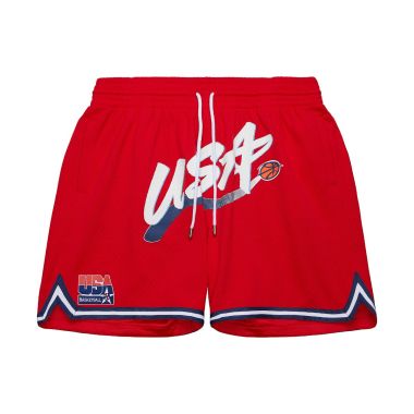 NBA Just Don Olympic Authentic Practice Shorts Team USA Red