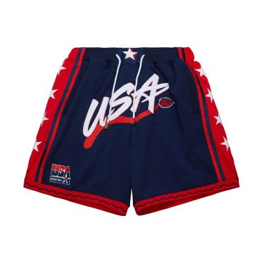 NBA Just Don Olympic Authentic Practice Shorts Team USA Navy