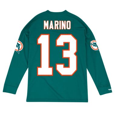 NFL Name & Number Long Sleeve T-shirt Miami Dolphins Dan Marino