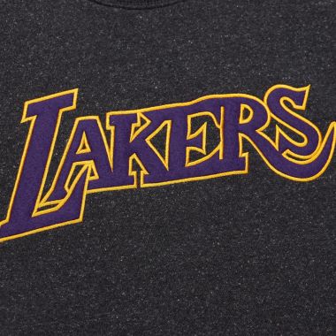 NBA Snow Washed Fleece Crew Neck Sweatshirt Los Angeles Lakers