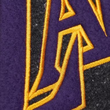 NBA Snow Washed Fleece Crew Neck Sweatshirt Los Angeles Lakers