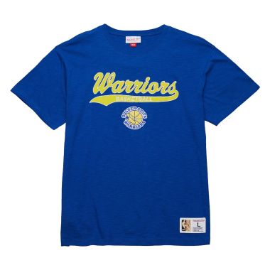 NBA Legendary Slub Short Sleeve T-Shirt Vintage Logo Golden State Warriors