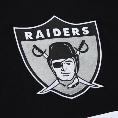 NFL Satin Insert Fleece Crew Raiders