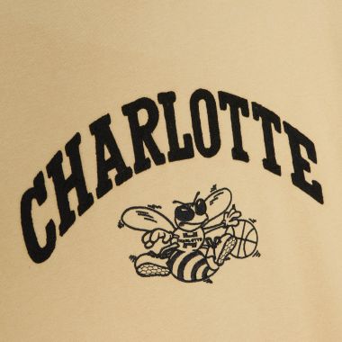 Khaki Black Hoodie Charlotte Hornets