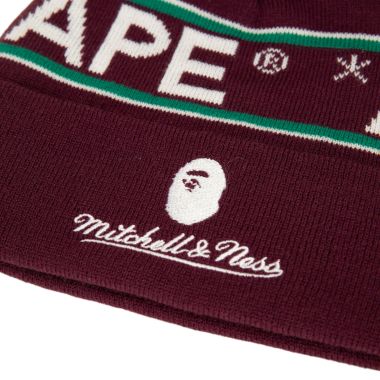 NHL BAPE X M&N Knitted Beanie Anaheim Ducks