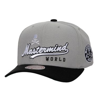 Mitchell & Ness X Mastermind Pro Snapback Cap Grey