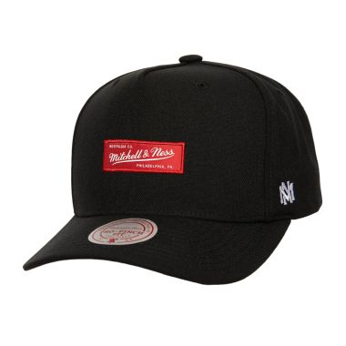 Mitchell & Ness Box Logo Pro Snapback Cap Black