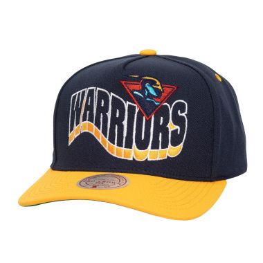 NBA Wavy Pro Snapback Cap Golden State Warriors