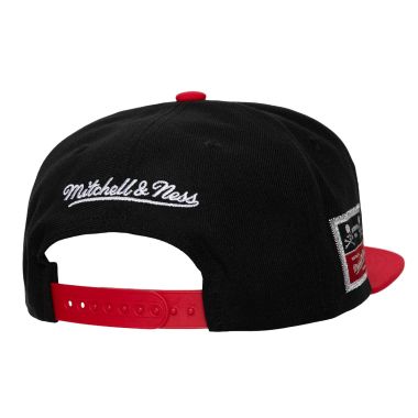 Mitchell & Ness X Mastermind Snapback Cap Black Red