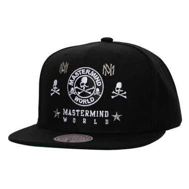 Mitchell & Ness X Mastermind Snapback Cap Black 