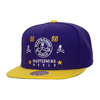 Mitchell & Ness X Mastermind Snapback Cap Purple