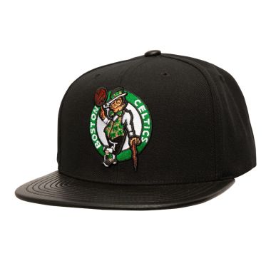 NBA J Leather Strapback Cap Boston Celtics