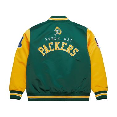 NFL Primetime Heavyweight Satin Jacket Green Bay Packers