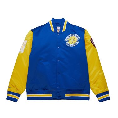 NBA Primetime Heavyweight Satin Jacket Golden State Warriors