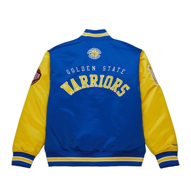 NBA Primetime Heavyweight Satin Jacket Golden State Warriors