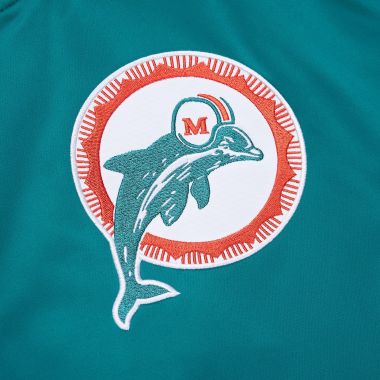 NFL Primetime Heavyweight Satin Jacket Miami Dolphins