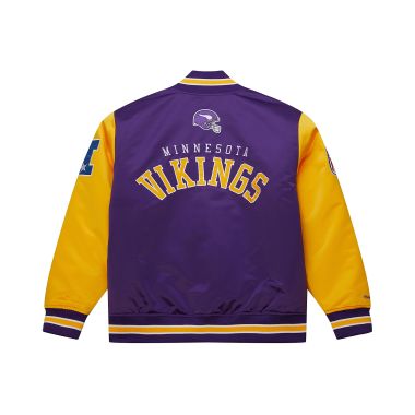 NFL Primetime Heavyweight Satin Jacket Minnesota Vikings