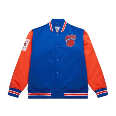 NBA Primetime Heavyweight Satin Jacket New York Knicks