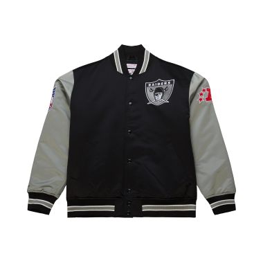 NFL Primetime Heavyweight Satin Jacket Oakland Raiders