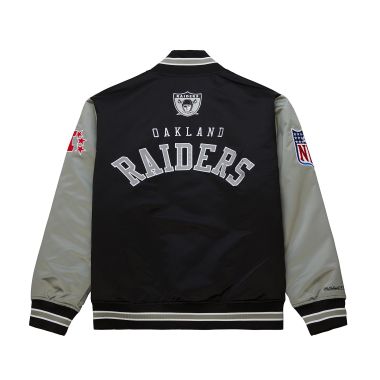 NFL Primetime Heavyweight Satin Jacket Oakland Raiders