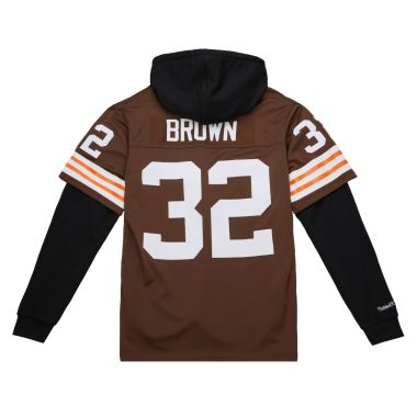 NFL Jersey Hoodie Cleveland Browns Jim Brown