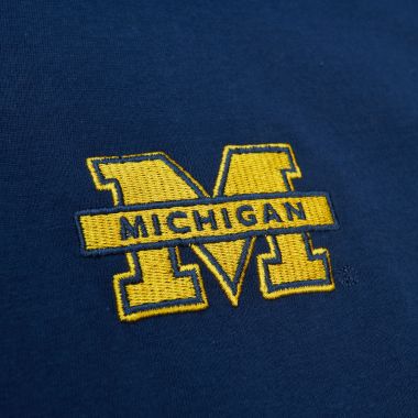 NCAA Embroidered Logo Tee Michigan