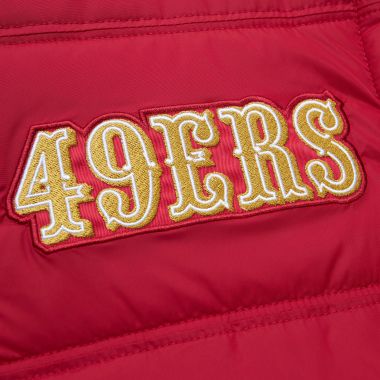NFL In The Clutch Puffer Vest Vintage Logo 49ers