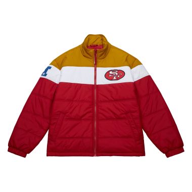 NFL In The Clutch Puffer Jacket Vintage Logo 49ers