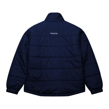Mitchell & Ness In The Clutch Vintage Logo Puffer Jacket Navy 