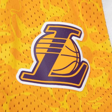 M&N x Bape Los Angeles Lakers Shorts