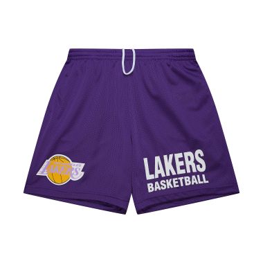 NBA Gameday Mesh 7" Shorts Vintage Logo Los Angeles Lakers