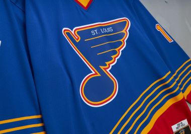 Blue Line Brett Hull St. Louis Blues 1995 Jersey