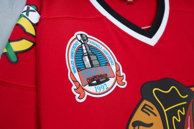 Blue Line Chris Chelios Chicago Blackhawks 1991 Jersey