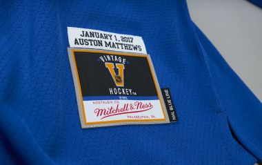 Blue Line Auston Matthews Toronto Maple Leafs 2017 Jersey