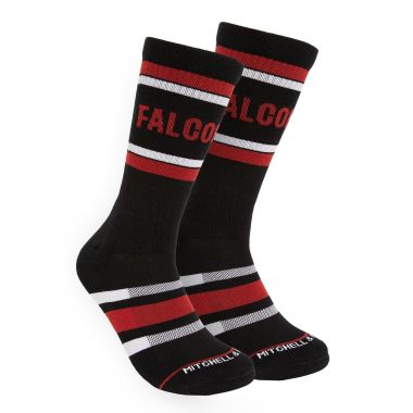 NFL Team Stripes Crew Socks Atlanta Falcons