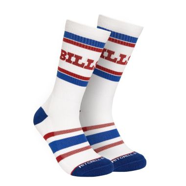 NFL Team Stripes Crew Socks Buffalo Bills