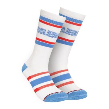 NFL Team Stripes Crew Socks Houston Oilers