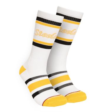 NFL Team Stripes Crew Socks Pittsburgh Steelers